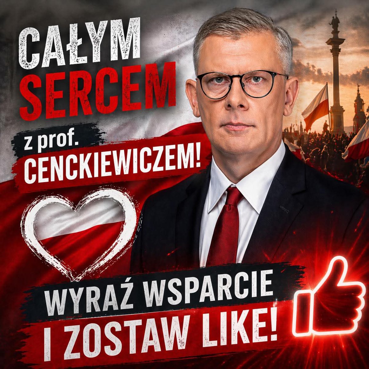 Wspaniały człowiek  profesor Sławomir Cenckiewicz. <a href="/Cenckiewicz/">Sławomir Cenckiewicz</a>
Wielki polski Patriota - Historyk.
Polska Prawa całym sercem  jest  Panem  Profesorze.