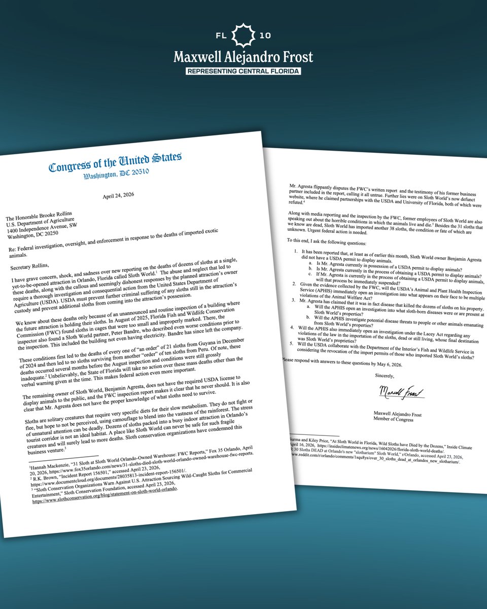 Congressman Maxwell Alejandro Frost tweet media