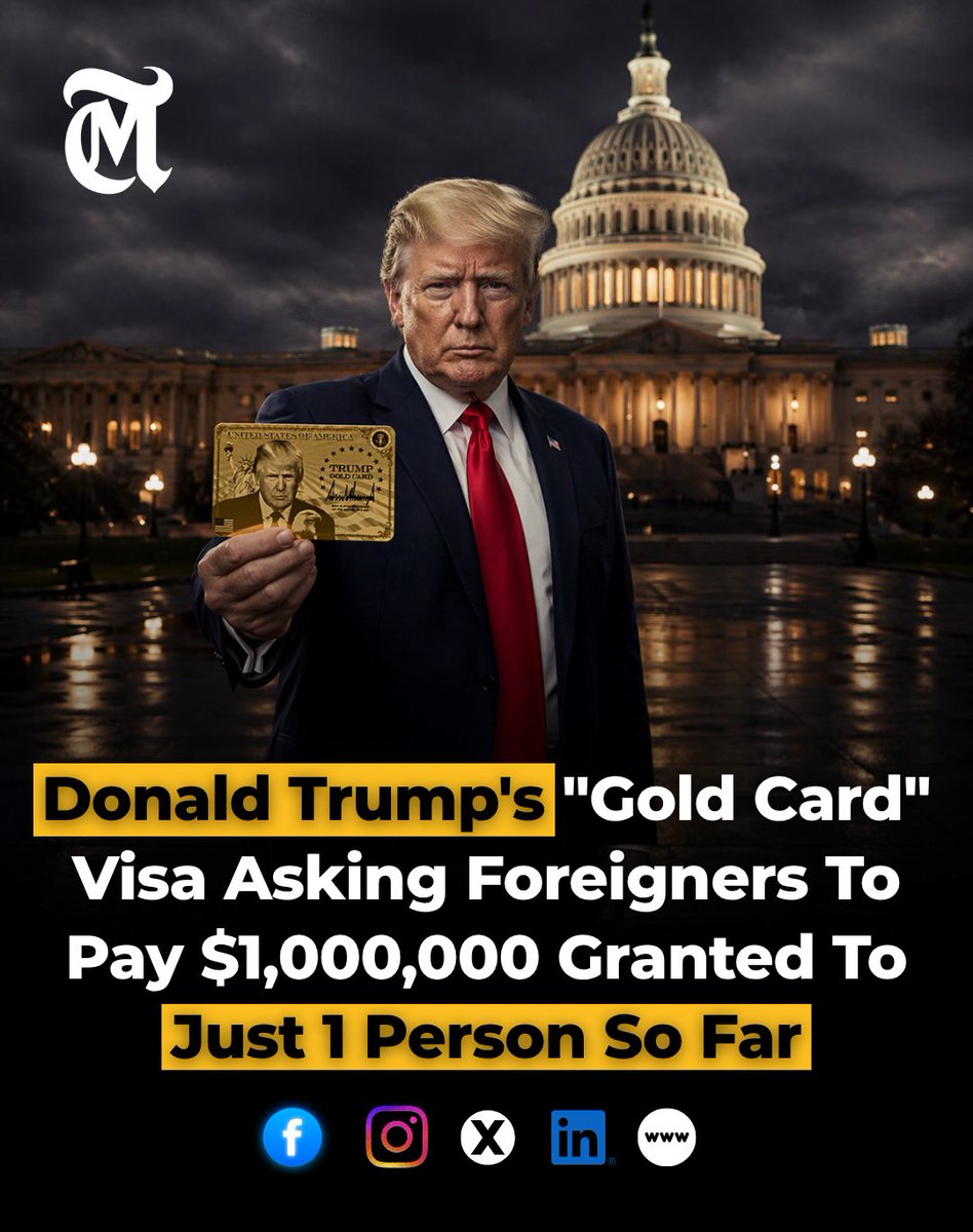 Donald Trump has introduced a “Gold Card” visa program offering U.S. residency for $1 million, but so far only one person has been approved, according to Howard Lutnick.

The program, launched in December, was promoted as a faster and more direct path to residency.

Lutnick