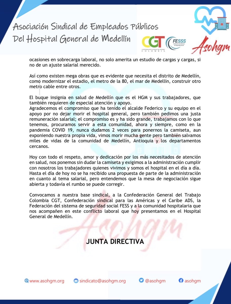 Sindicato Asohgm tweet media