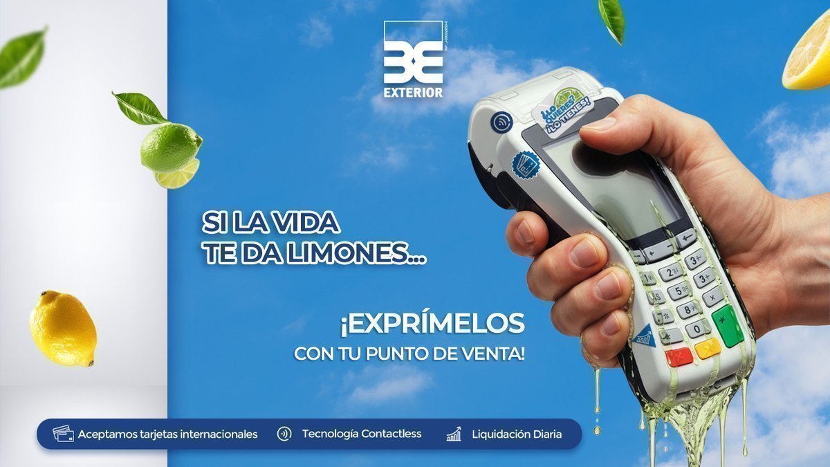 BancoExterior's tweet image. Exprime cada oportunidad y equipa tu negocio con nuestros puntos de venta. 🍵

🍋 Aceptamos tarjetas internacionales
🍋 Equipo con Tecnología Contactless
🍋 Liquidación diaria de lunes a lunes

Exprímelo aquí: bancoexterior.com/personas/canal…

#BancoExterior #Promo #POS #Ventas #Negocio