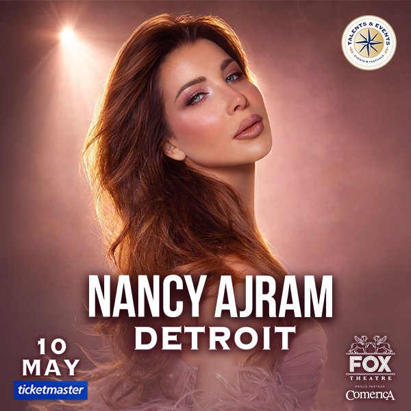AlamAlmachaheer's tweet photo. 🇺🇸 UNITED STATES TOUR
في 10 مايو في ولاية ديترويت وعلى المسرح العريق Fox Theatre ✨🗽
📍Detroit - Fox Theatre
🗓10/May/2026
#NancyInDetroit https://t.co/3woLtSgJzo