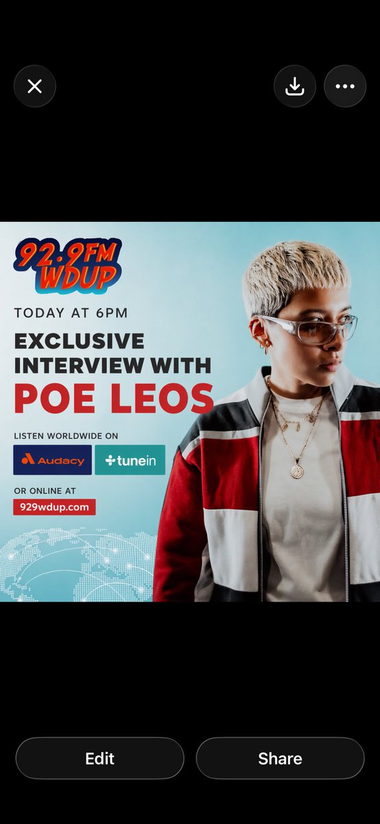 92.9 FM WDUP tweet media