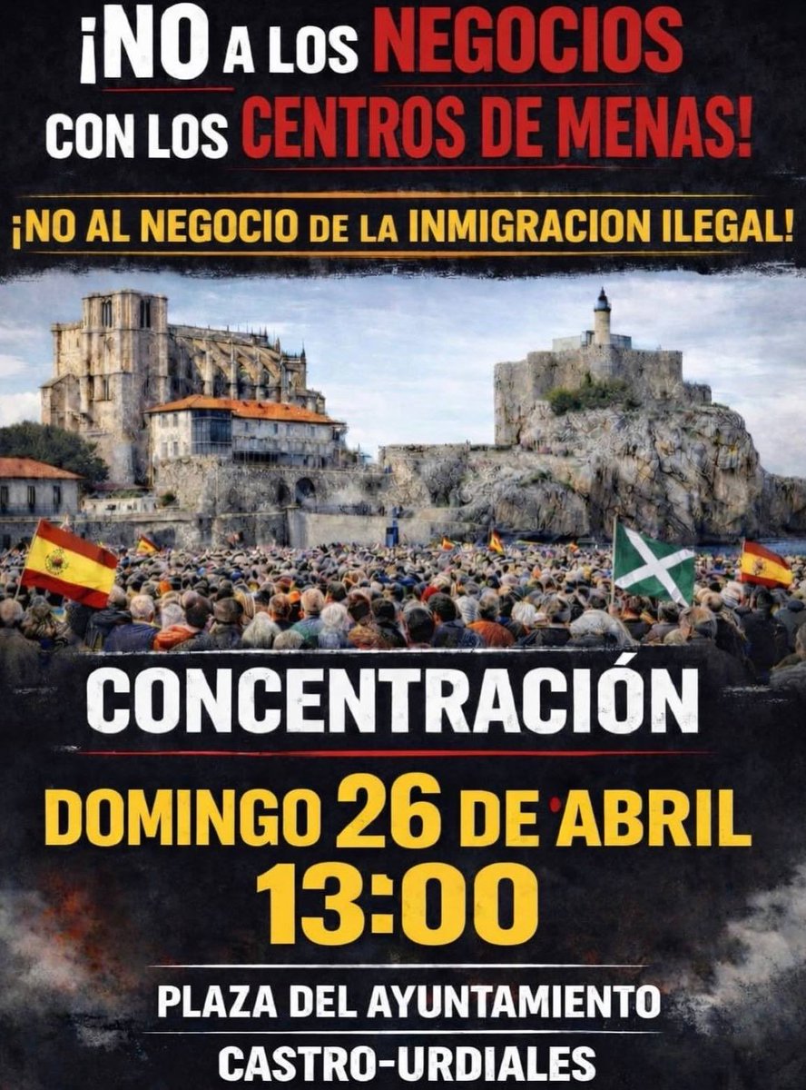 samuraioccident's tweet photo. 📣 Apoyemos a los vecinos de Castro Urdiales, en Cantabria, que se están movilizando. https://t.co/FtuO6cOzjb