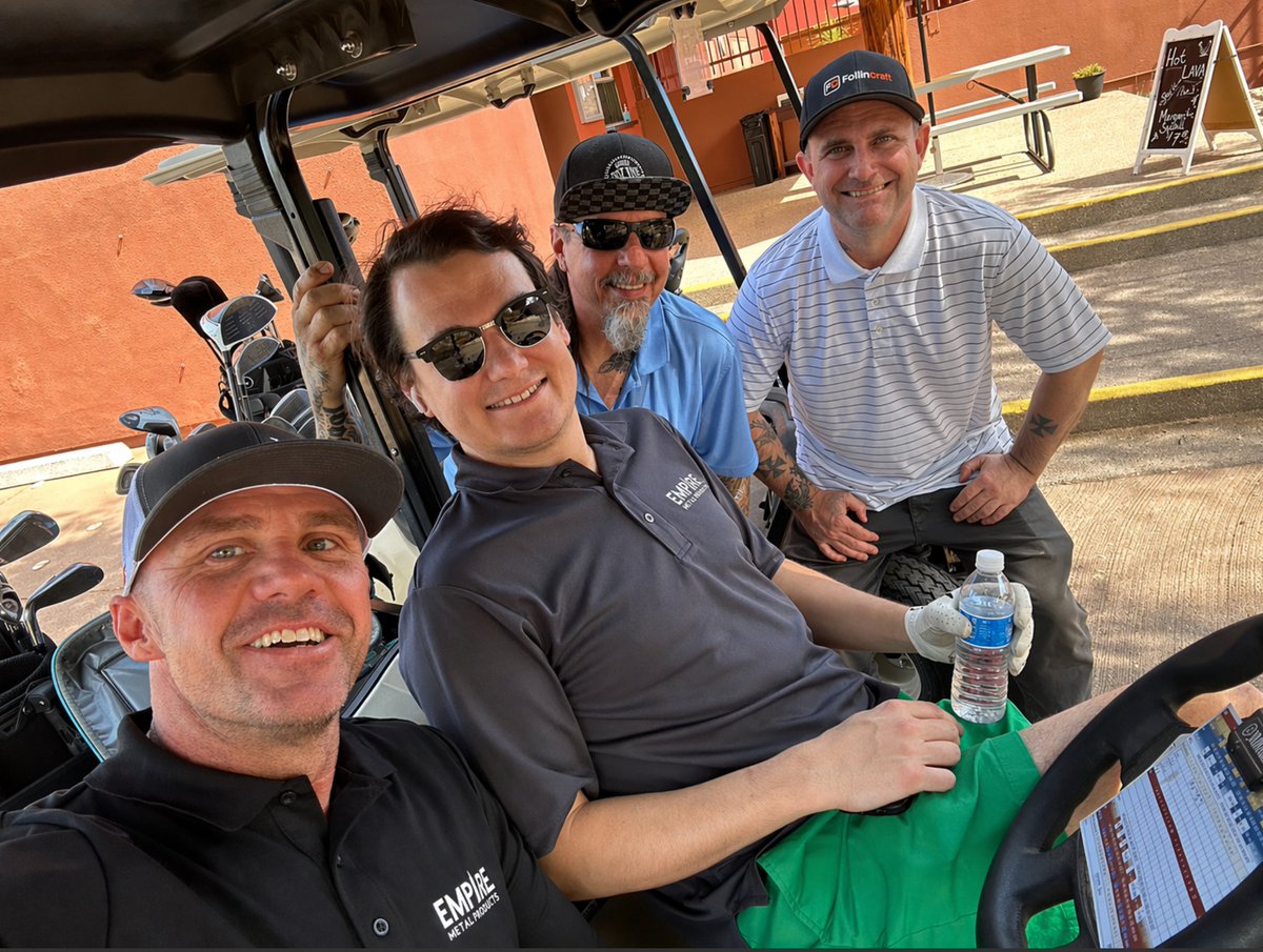 The Empire Team 💥 is on the short grass today at the Annual MTCAZ Golf Tournament at Red Mountain Ranch Country Club! ⛳️

Be sure to say Hi to these great guys when you see them.

🏌️‍♂️ They are in good company with 140 contractors and industry leaders at this SOLD-OUT event! Let's