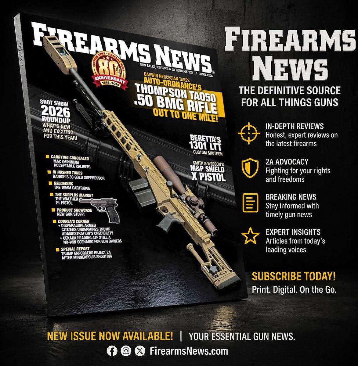 AshleyHonea210's tweet image. Some recent ads created for @FirearmsNewsMag 
#graphicdesign #print #magazines #secondamendment
