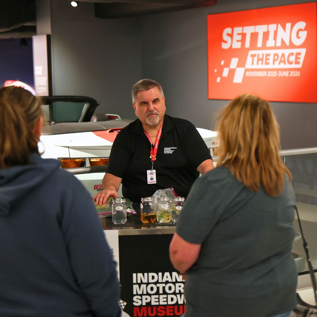 IMSMuseum's tweet image. Our knowledgeable and friendly volunteers run Artifact Carts in the Museum! Stop by to learn about topics like the track surface and its care, safety innovation, and fuel. These quick lessons allow guests to build deeper connections to motorsports. #VolunteerAppreciationWeek