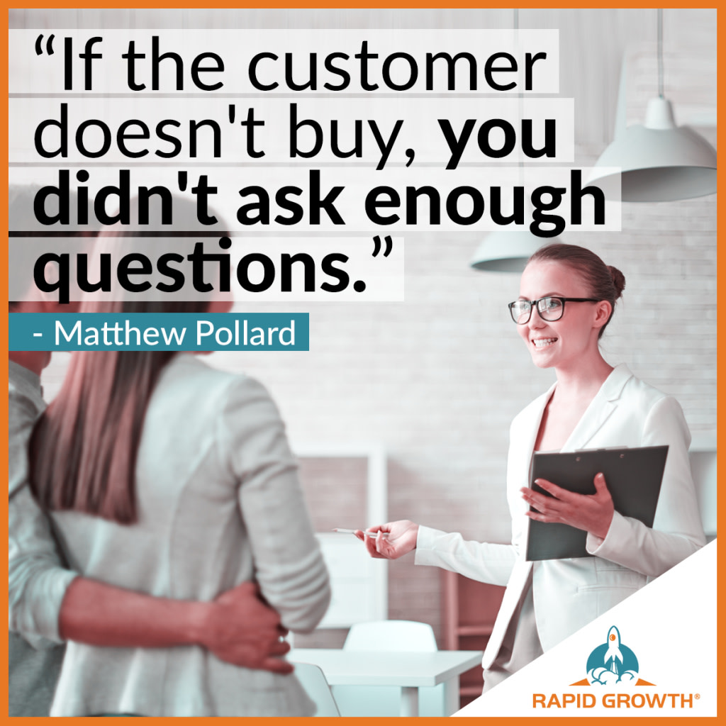 MatthewPollard_'s tweet image. The right questions demonstrate that you truly know your customers, understand their problems, and can provide the exact solutions they need. #smallbiz #sales