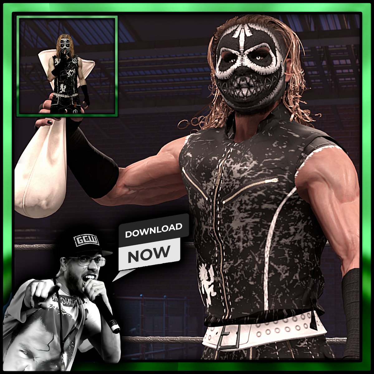 wwe2k20creation's tweet photo. GO GRAB the JUGGALO SNOWMAN CoKane!!! Available now with Move-set ENTRANCE and VICTORY motions.
#jcw
#cokane
#allwrestlingallday https://t.co/0Q8DEj6wNM