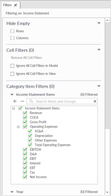 Quantrix's tweet photo. Filtering data in Quantrix just got easier! The 26.1 release now offers a feature called the Filters Panel.
 
The new Filters Panel consolidates multiple filter-related controls for a View into a single, dedicated location.

#Quantrix #BusinessModeling #FreeTrial #Software https://t.co/BnsasjKNm6