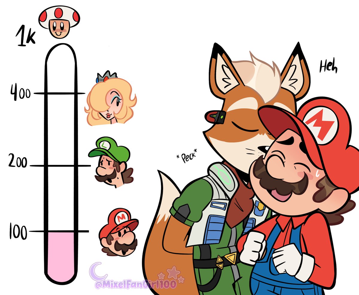 “Nice stache!”

#thesupermariogalaxymovie #mariomovie #foxmccloud #starfox #kissmeter