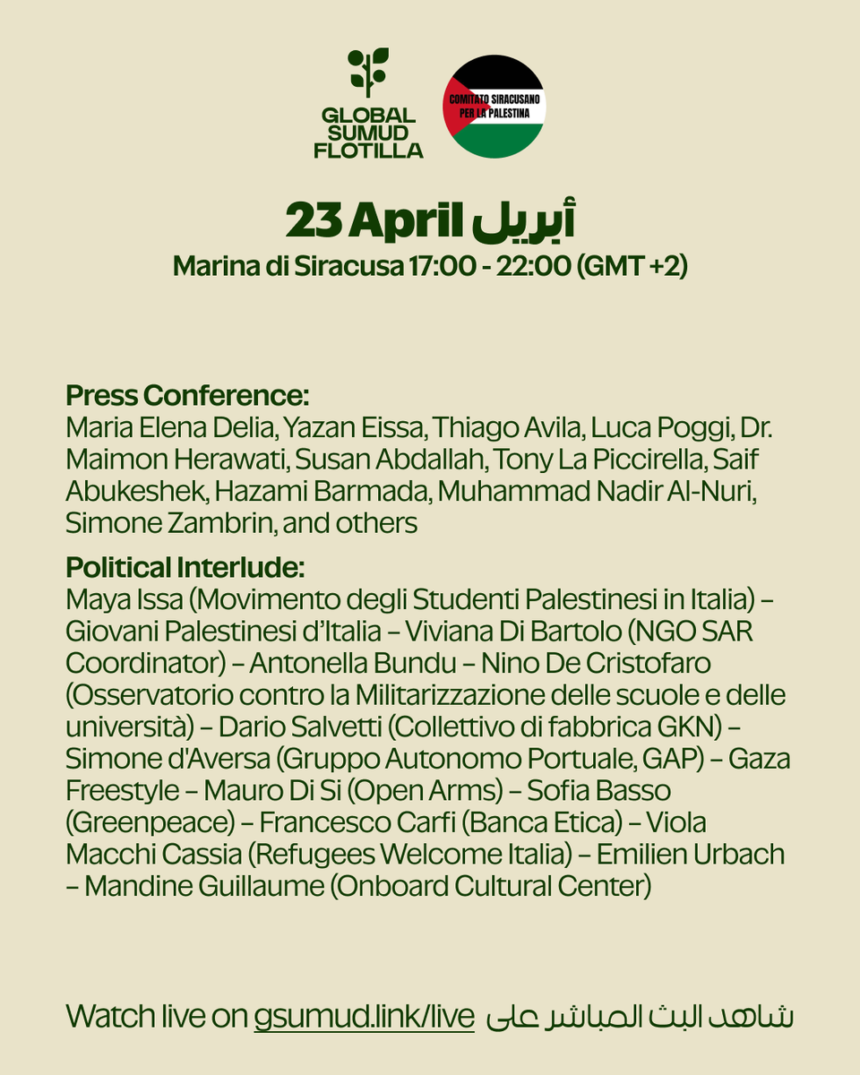 Global sumud flotilla tweet media