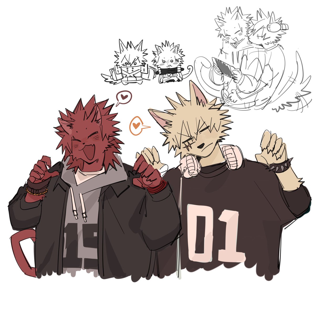 bkkr cat and dog
#bnha
