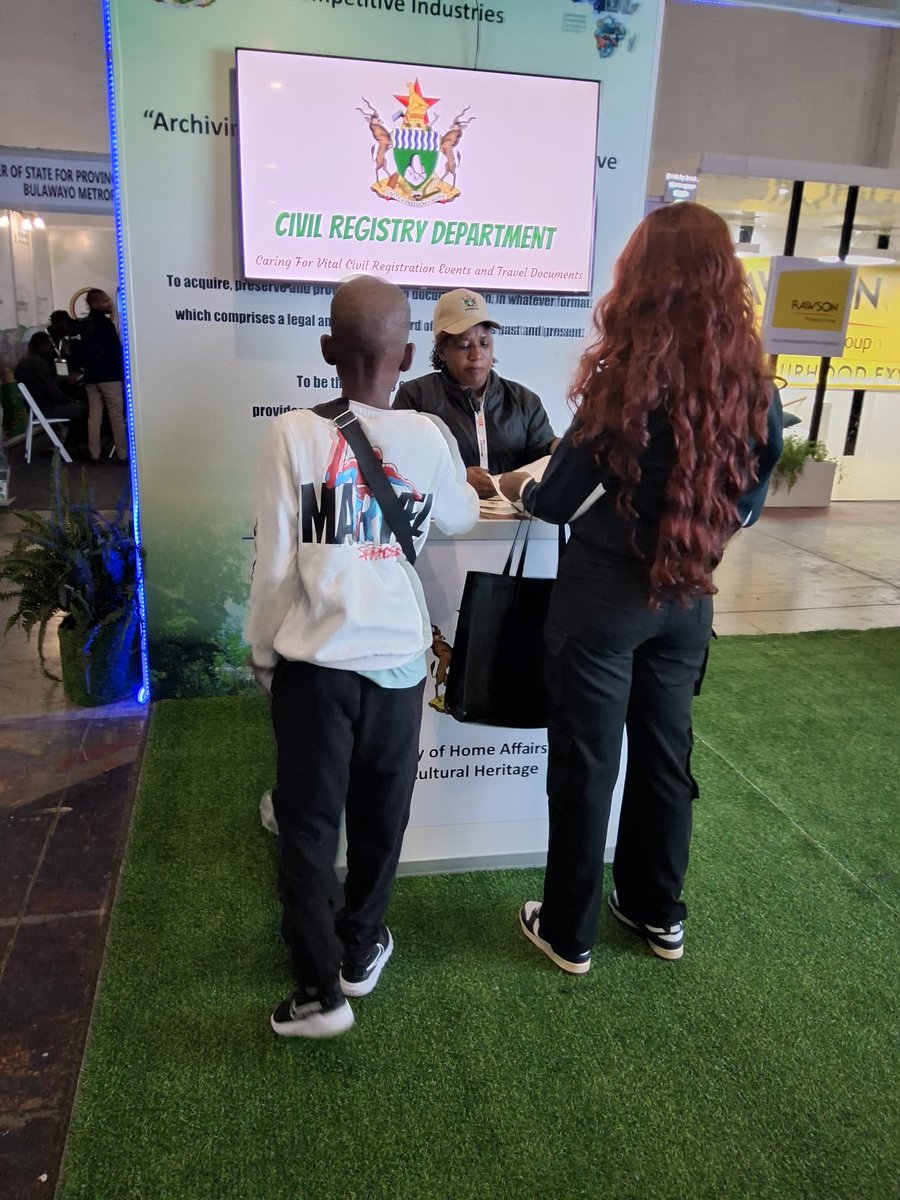Zim_Archives's tweet photo. Day 5 ZITF vibes at the Ministry of Home Affairs and Cultural Heritage stage. Watch the scenes  from hall 1. https://t.co/FzPuEjkV4I