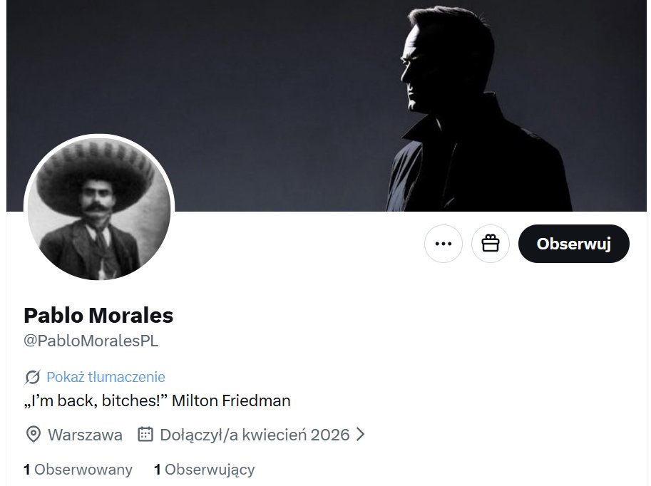 Proszę Państwa KOMUNIKAT❗️
To 👇 nie jest TEN Pablo Morales. Ktoś się nieładnie podszywa.

Podajcie dalej, proszę.