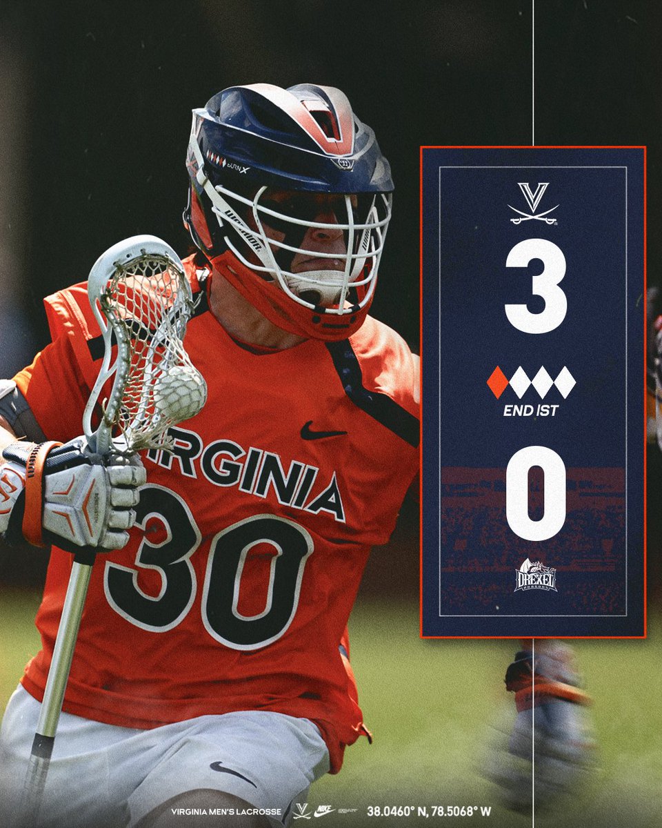 UVAMensLax's tweet image. First Quarter Update:

#GoHoos
