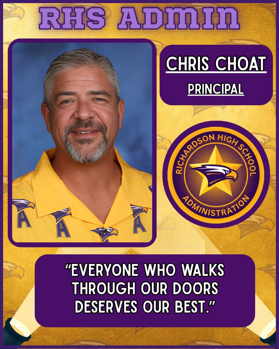 At RHS, leadership starts with one question: Is this good for kids?
Principal Choat leads with purpose, supporting students &amp; staff, listening with intention, &amp; building a culture where growth happens every day. #EaglesElevate #RISDDreamBig #RISDInsiders <a href="/Choat311/">Chris Choat</a> <a href="/RichardsonHS1/">Richardson HS</a>