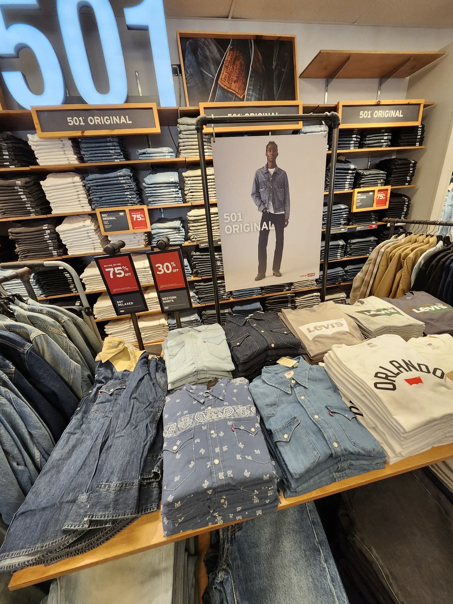 LBVFS's tweet image. LEVI’S® OUTLET AT THE LAKE BUENA VIST FACTORY STORES.
👖Select Jeans: BUY ONE GET ONE 75% OFF
👕Tops, Outerwear: 30% Off
Exclusions apply. Sale is subject to change. Visit the store for more details. #deals #shopnow #ootd #DealsOnDeals #Savings