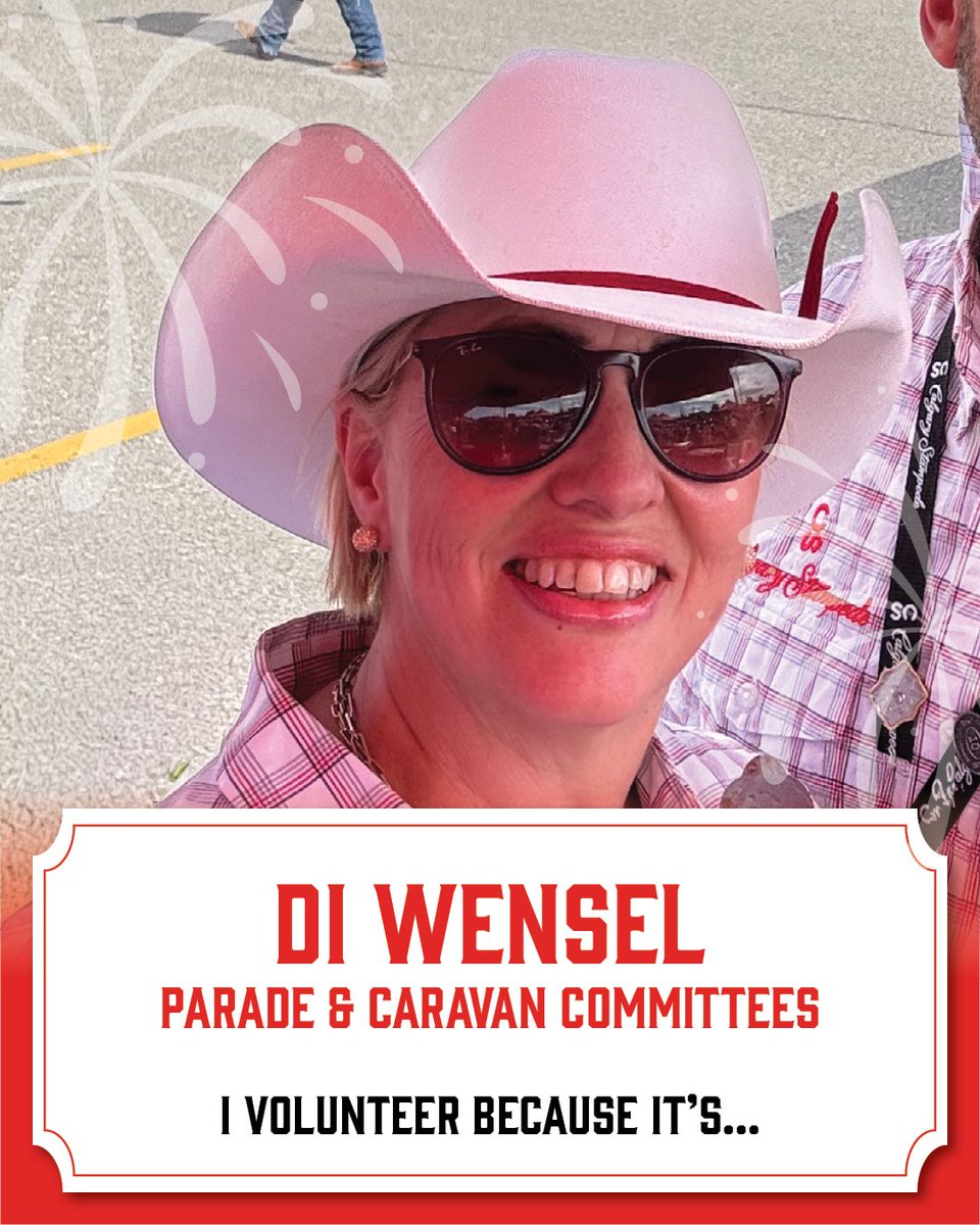 calgarystampede's tweet photo. ICONIC – Di has been volunteering with the Calgary Stampede for 11 years!

“Volunteering at the Calgary Stampede is iconic because it blends tradition, community spirit, and pride in a way that’s truly unique. It’s not just about the events—it’s about the people, the stories, the friendships, and the shared commitment to celebrating Calgary’s western heritage while welcoming everyone with open arms.”

This National Volunteer Week, we celebrate Di, and all of our Calgary Stampede volunteers for everything they do to give back to our community!
