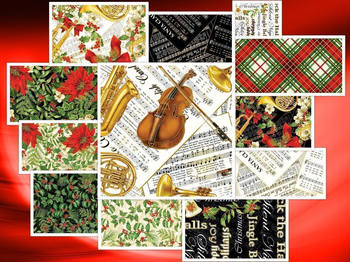 howarths63's tweet image. buff.ly/3yJZd0k  #Christmas #Musical offers a #festive fabric collection with musical prints, sheet music, #holly, #poinsettias, and metallic gold #embellishments. These fabrics will make #joyful #quilt, #tablerunner, #treeskirt and more! buff.ly/4eFBwVX