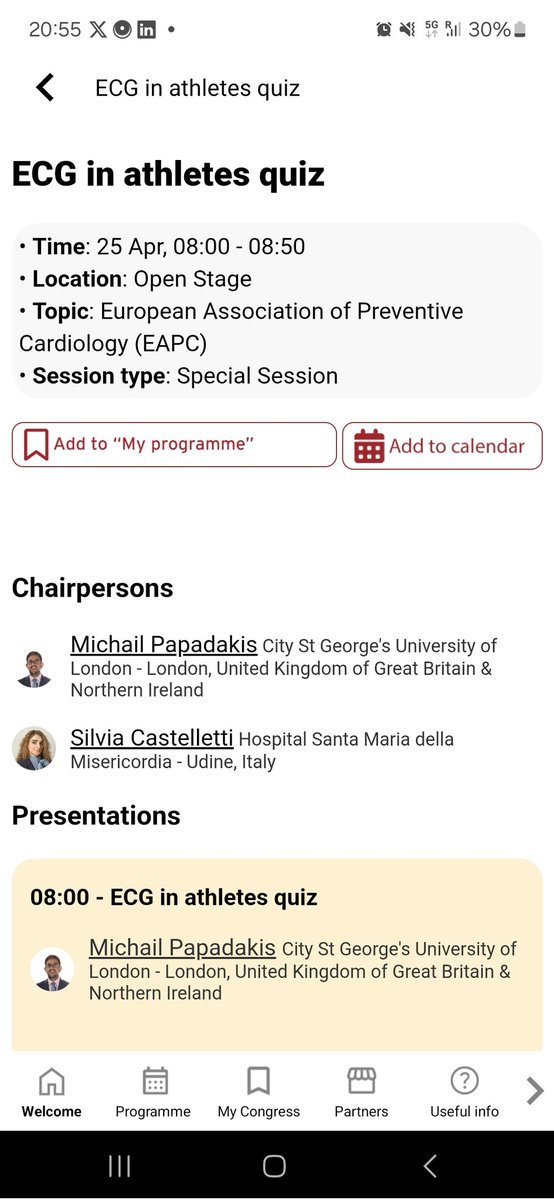 SilCastelletti's tweet image. #ESCPrev26 #sportscardiology Are you curious about the upcoming new #Athletes #ECG criteria? Then come tomorrow morning at 8 am for an interactive quiz session where you will be able to give a glimpse to the future! @MichaelPapadak2 @guido_claessen @s_gati @fra90_md @EJPCEiC