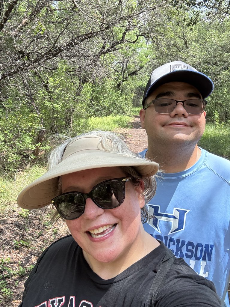 Melprell's tweet photo. Benji and I are taking a long weekend and exploring Garner State Park… but even while hiking we are listening to @gunsupradio ! https://t.co/XkBuHYZQp7