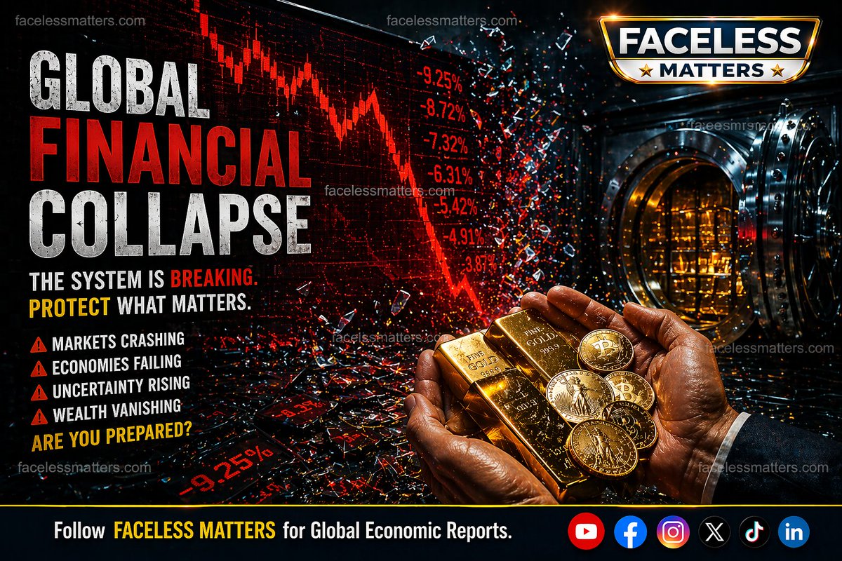 facelessmatters's tweet image. Head Lines: بینکنگ بحران 2026! سونے کی واپسی اور مالیاتی نظام کی تبدیلی پر رپورٹ۔

معاشی نقشہ بدل گیا! 🚨 کاغذی کرنسی کے زوال اور حقیقی اثاثوں کی اہمیت پر اہم تجزیہ۔ تفصیل یہاں دیکھیں: 🛡️ facelessmatters.com/2026/04/the-20… #GlobalCrisis #Gold #FinanceNews #FaceLessMatters