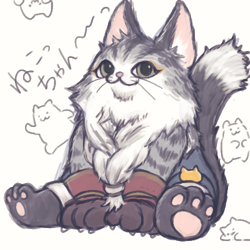 はぁ…ねこちゃん…おれだょ…