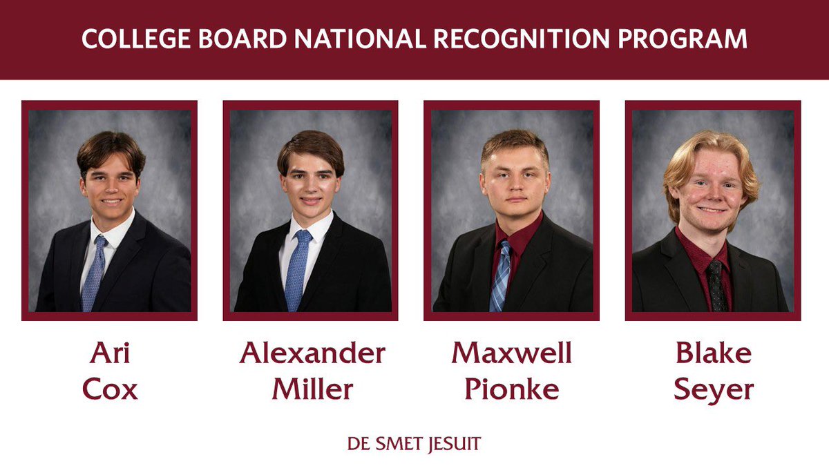 DeSmetJesuitHS's tweet image. Congratulations to our #Spartans who have excelled in the classroom and recognized by the @nationalmerit &amp;amp; @CollegeBoard #AMDG #DSJAwards2026