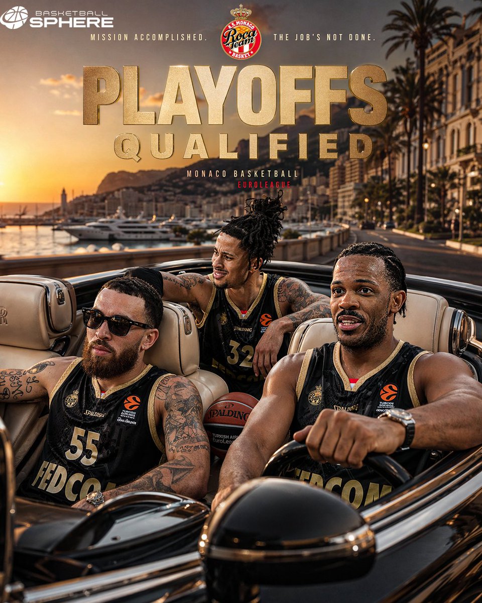 MONACO TAKE DOWN BARCELONA AND LOCK IN A PLAYOFF SPOT! 🔥

An absolute cinema playoff series vs Olympiacos awaits! 🎬

All set, all matchups are locked in, let the PLAYOFFS begin! 🔥