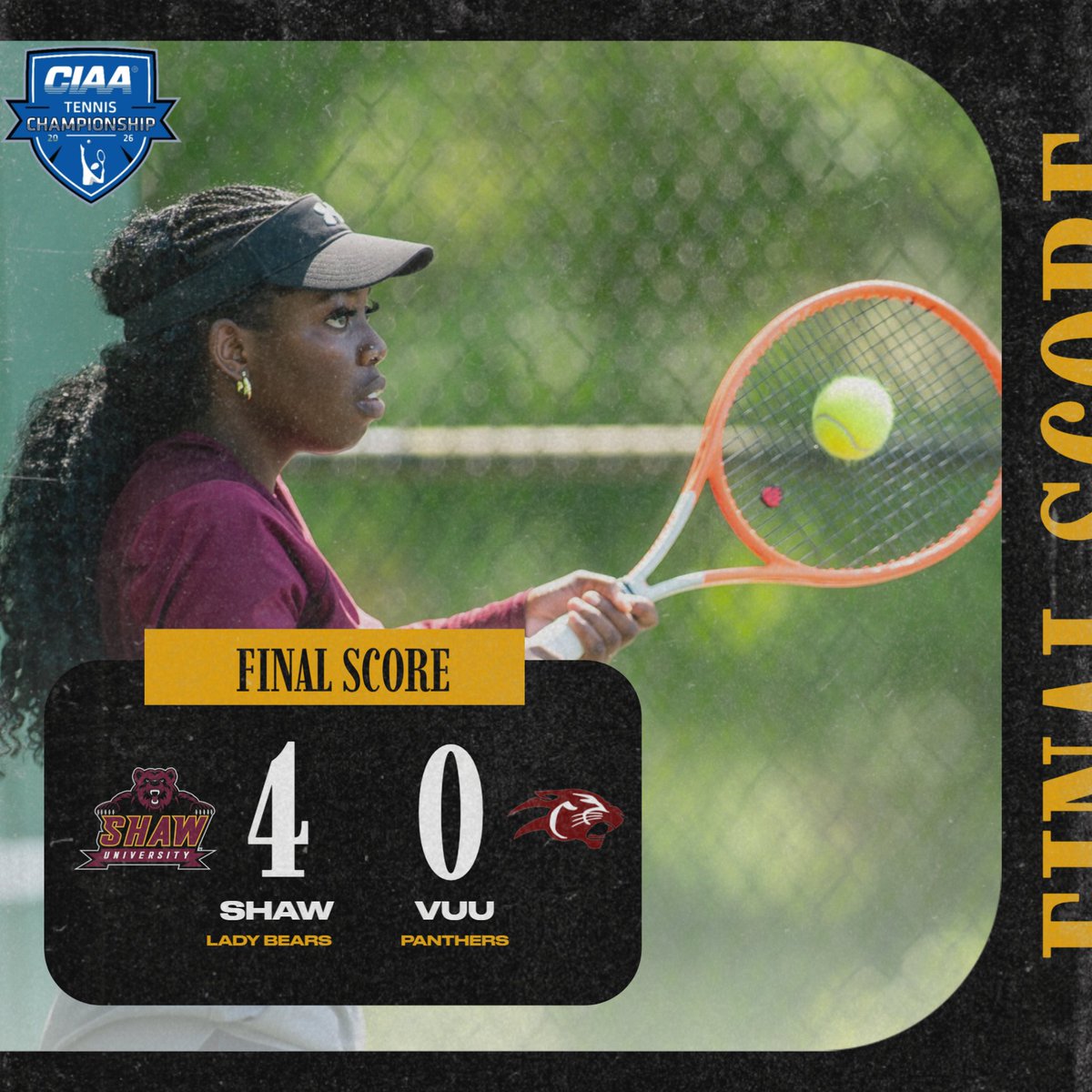 ShawBears's tweet image. 🐻🎾| One down...
#ShawU | #BearWithUs