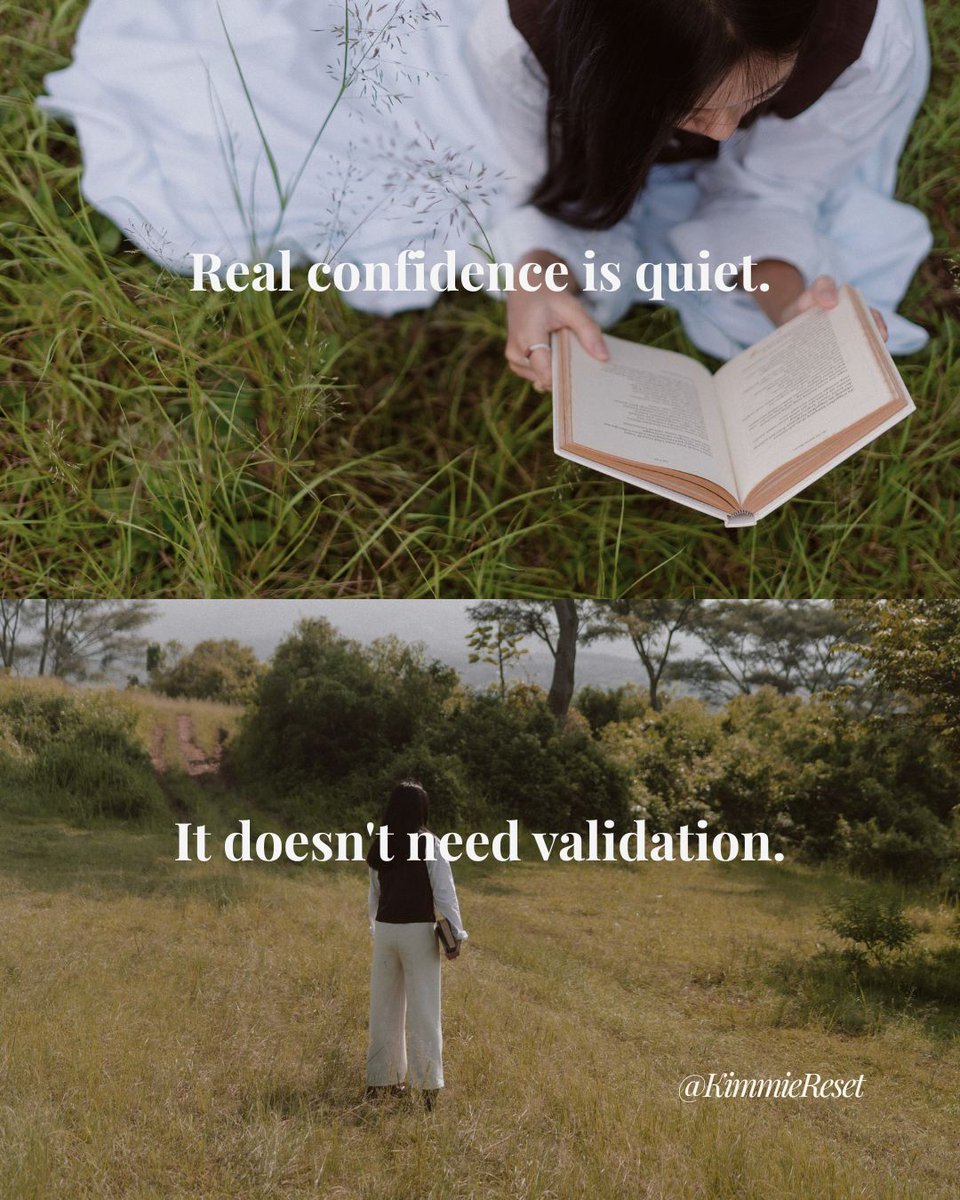 KimmieStyle's tweet image. "
confidence is a skill, not a trait.
• every doubt you push through makes you stronger
• real confidence is quiet
• you're exactly where you need to be
stop waiting for permission. start showing up for yourself.
#PersonalDevelopment #Confidence