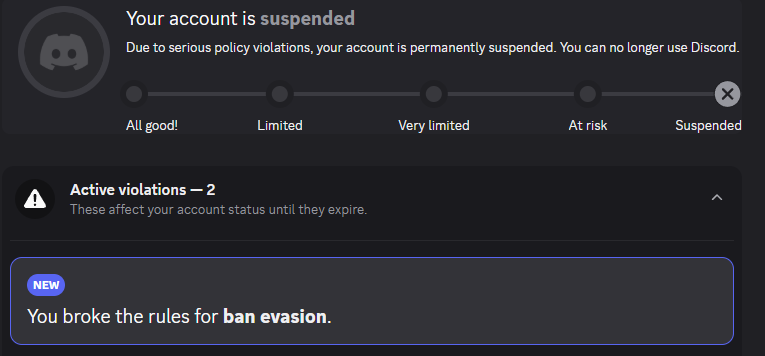shyleise's tweet photo. I DID NOTHING
WHY IS MY BANNED SUSPENDED https://t.co/oH1ZUQVZ53