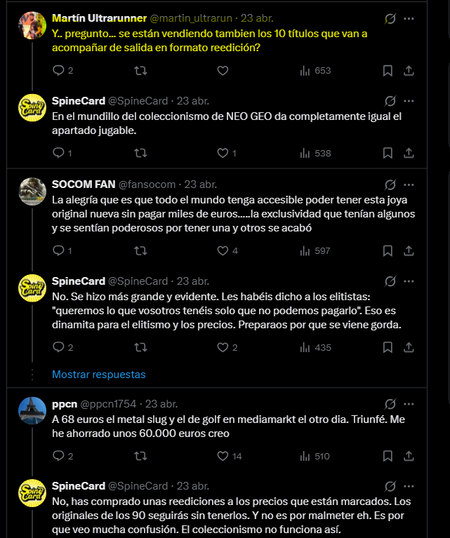 BetaGramosEsp's tweet image. #especulacion #retro Spinecard haciéndose como que sabe lo que va a pasar, y no diciéndole que eran juegos que Arlan360 había comprado, trata de todos a sus lectores jaja.