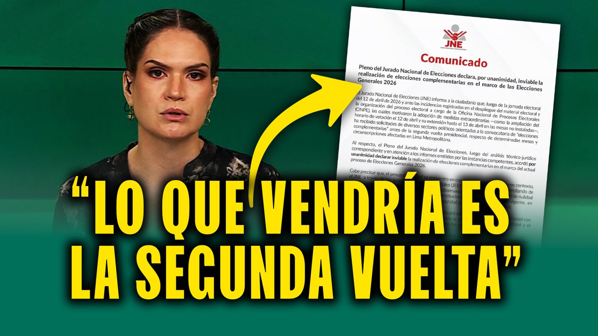 Latina_Noticias's tweet image. 🟡 El JNE ya decidió: No habrán elecciones complementarias tras problemas en 12 de abril

#VIDEO ➡️ youtu.be/IHv0EVWLP84

💻📲 Suscríbete a nuestro canal de YouTube. #LatinaNoticias