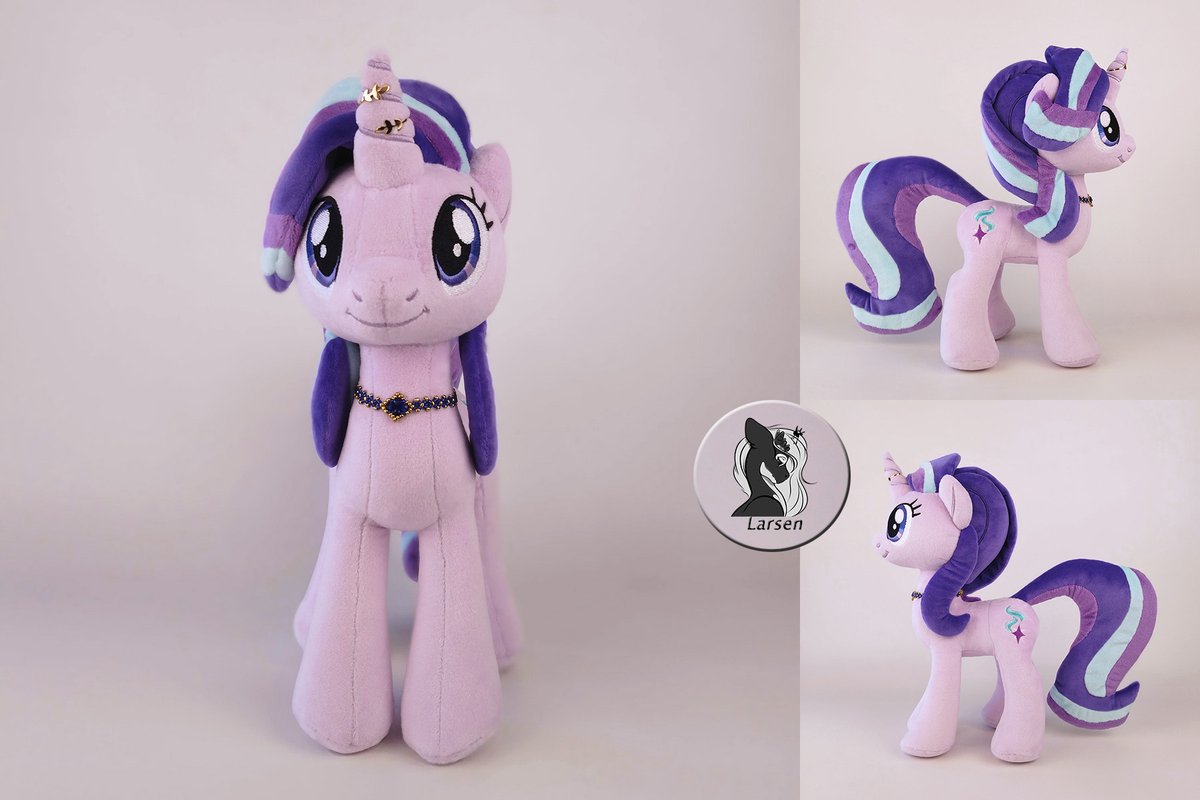 Starlight Glimmer is looking for a loving home! ^^

Size 34 cm/13 inches  
She has a magnet in her mouth for plush sweets and a cute necklace as well as a horn ring (removable)

#starlightglimmer #Starlightmlp #mlp #plush
