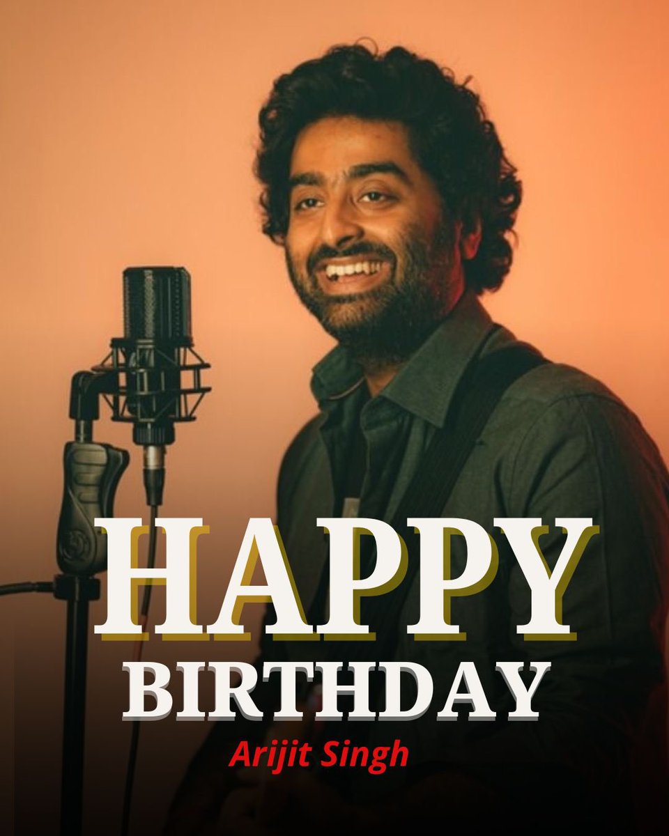 Happy Birthday Arijit Singh ✨

The voice which held us together when words failed, gave our silence a melody and became the reason we felt everything a little more deeply, wishing him a wonderful year ahead.❤️