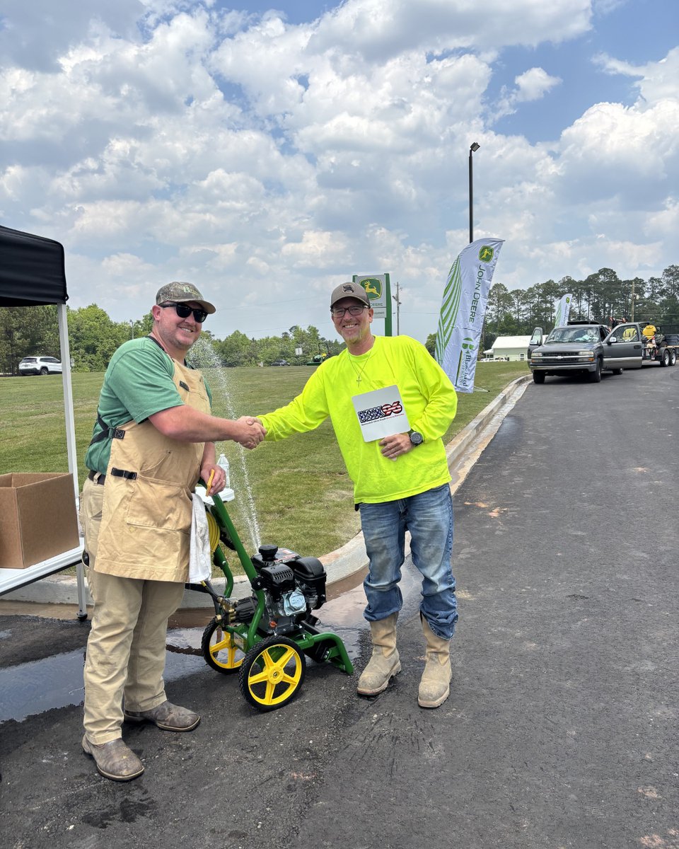 Congrats to Ronnie Joyner, winner of a John Deere pressure washer!!
#statesborostrong