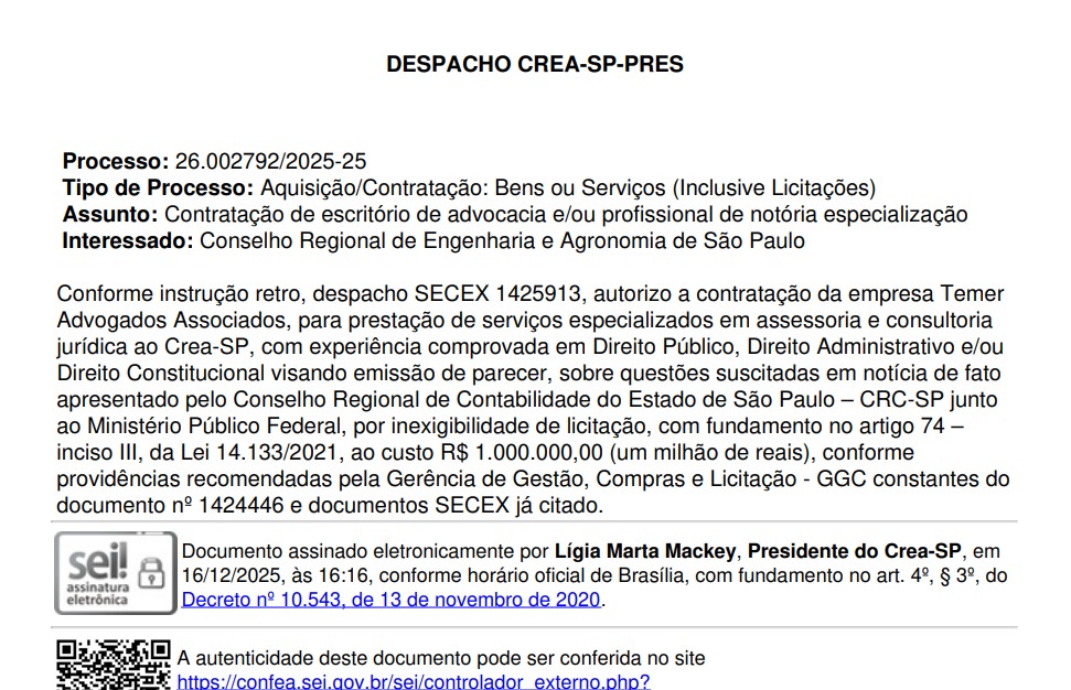 alfonsobrcrea's tweet photo. #Aquigentemostra Pra quem tinha me indagado qto a veracidade da informação está aqui ... A gestão de Ligia Mackey destinou R$ 1 milhão SEM LICITAÇÃO para escritório de Advocacia para "parecer" ... Da pra confiar em uma Presidente dessa para o nosso conselho? https://t.co/ACUNdewL9m