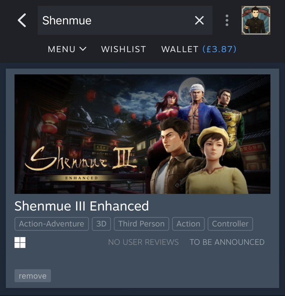 VYZNDR's tweet photo. @Shenmue_Dojo #LetsGetShenmue4 let’s goooooooo https://t.co/xkUGyOF6GI
