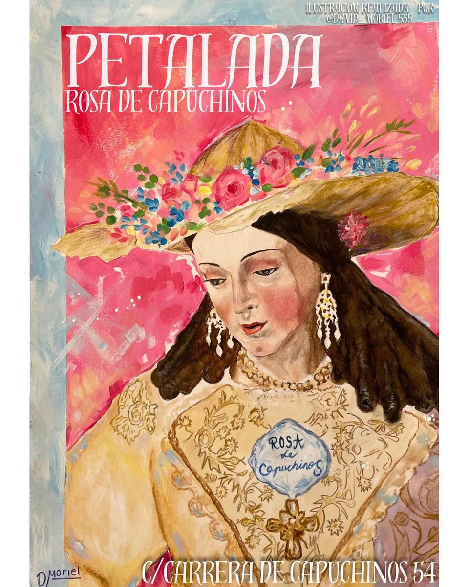 `LA ROSA DE CAPUCHINOS’

Por segundo año consecutivo el Grupo de Devotos De la Rosa de Capuchinos recibirá a la Madre del Buen Pastor con una Petalada a su paso.

Obra realizada por <a href="/DavidMartn93559/">David HOYOS MORIEL</a> 

Debido al Cambio de recorrido se realizará en C/Carrera de Capuchinos,54