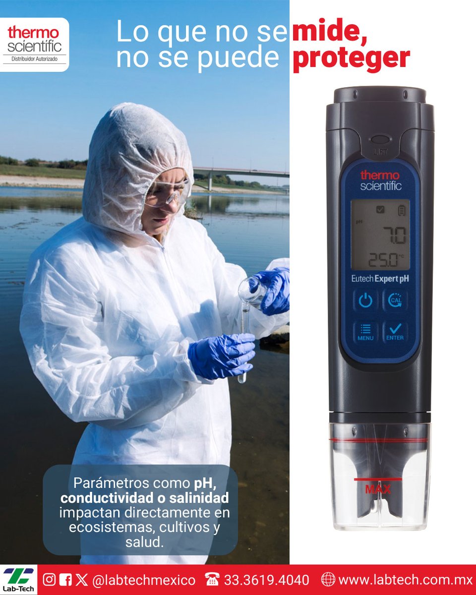 LabTechMexico's tweet photo. Mide pH, conductividad y más… en cualquier lugar.

En un entorno donde el monitoreo ambiental es clave, los Expert Pocket Testers ofrecen resultados confiables en segundos.

💧 Tecnología práctica para decisiones responsables. 🌱 https://t.co/KUdDz5rLXB