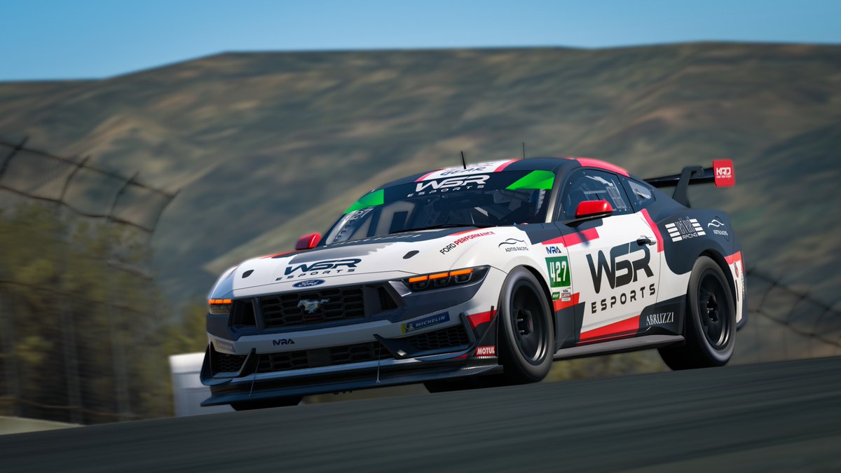 WSResports's tweet photo. One more round for this season of the IVRA ClubSport Series! Tomorrow, we will be racing at Laguna Seca in our Ford Mustang GT4. Tune in on Racespot to catch the action!

@IVRALeague @iRacing 

Partners:
@nextlvlracing 
@Abruzzionline 
RaceGear
ADITIS Racing
Knight Rider Designs

Media by: 
@Ash_Carrera_

#wsresports #aditisracing #nextlevelracing #abruzzi #abruzziracewear #racegear #esports #esport #tcr #tcreasterneurope #virtualracing #iracing #iracingworld #motorsport