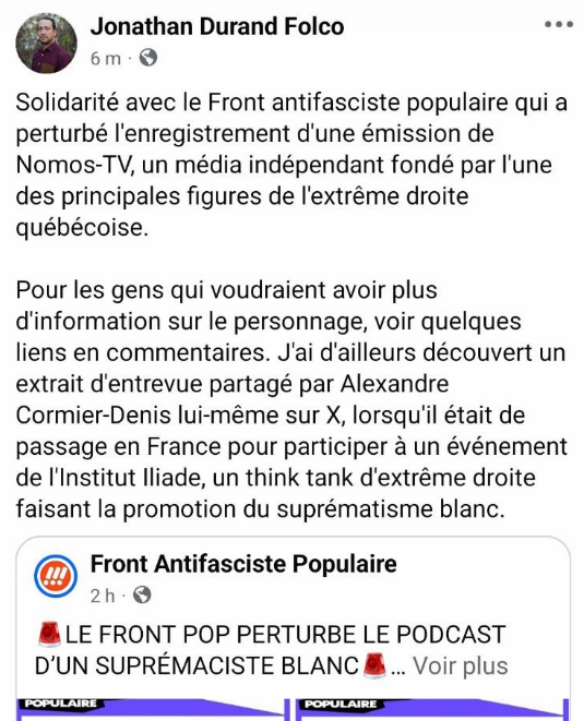 Alexandre Cormier-Denis tweet media