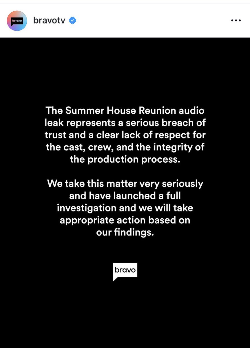 saract38's tweet photo. You know it’s 2026 when you have more faith in a @BravoTV investigation than a US government one. #SummerHouse https://t.co/VDSTxR2fr1