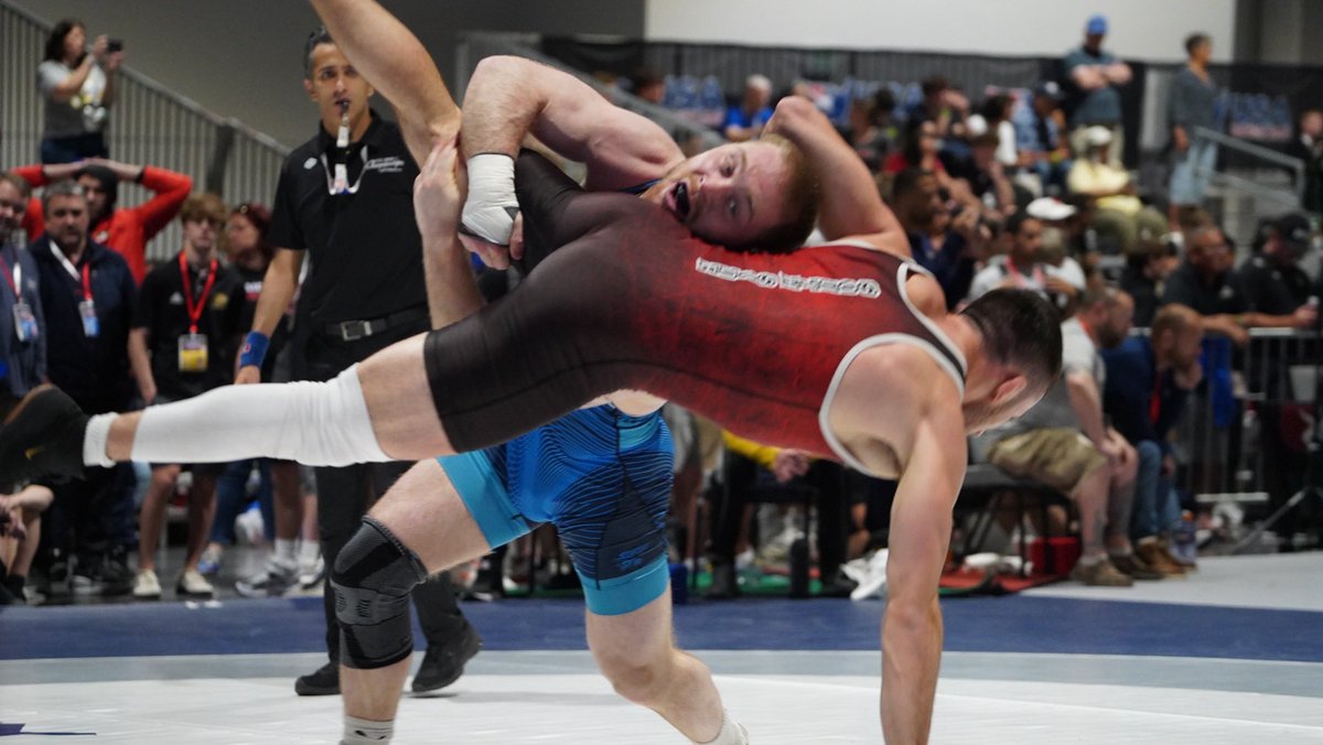 HWC_wrestling's tweet image. Patrick Kennedy 79kg 💪🏻🐤 with an opening round 10-0 technical fall at the US Open 🇺🇸🤼 Championships 🏆 here in Las Vegas! 🎲