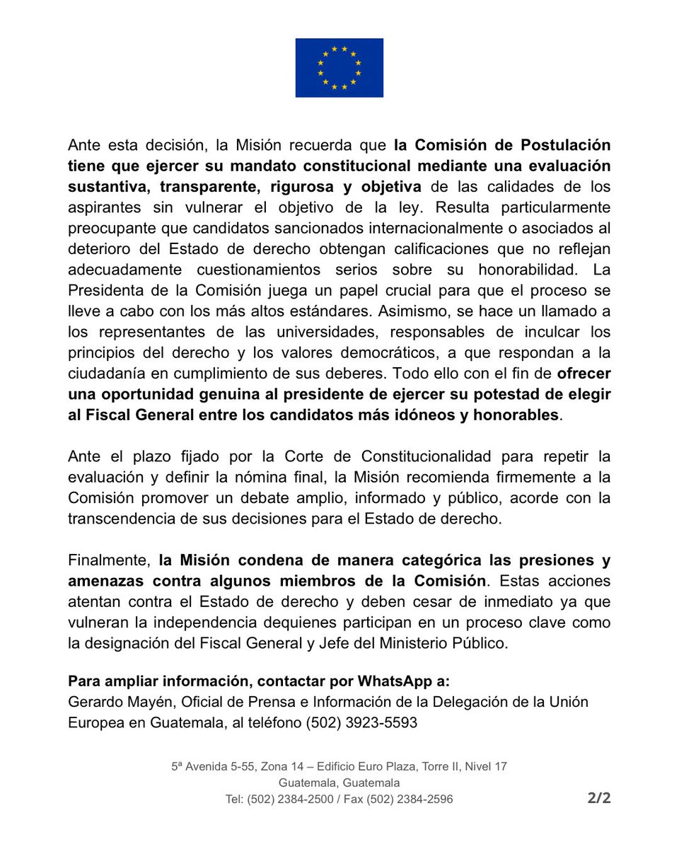 Unión Europea en Guatemala tweet media