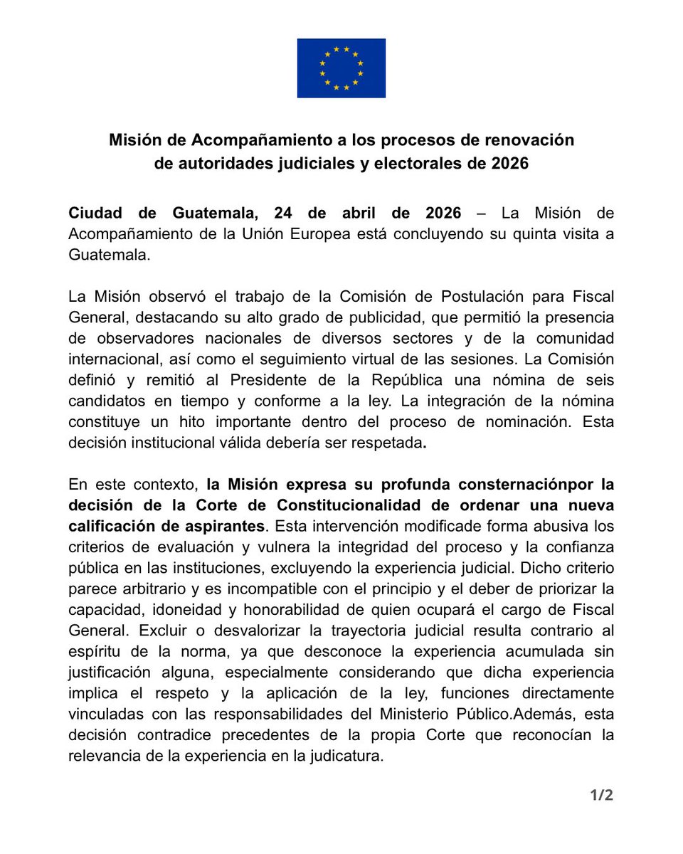 Unión Europea en Guatemala tweet media