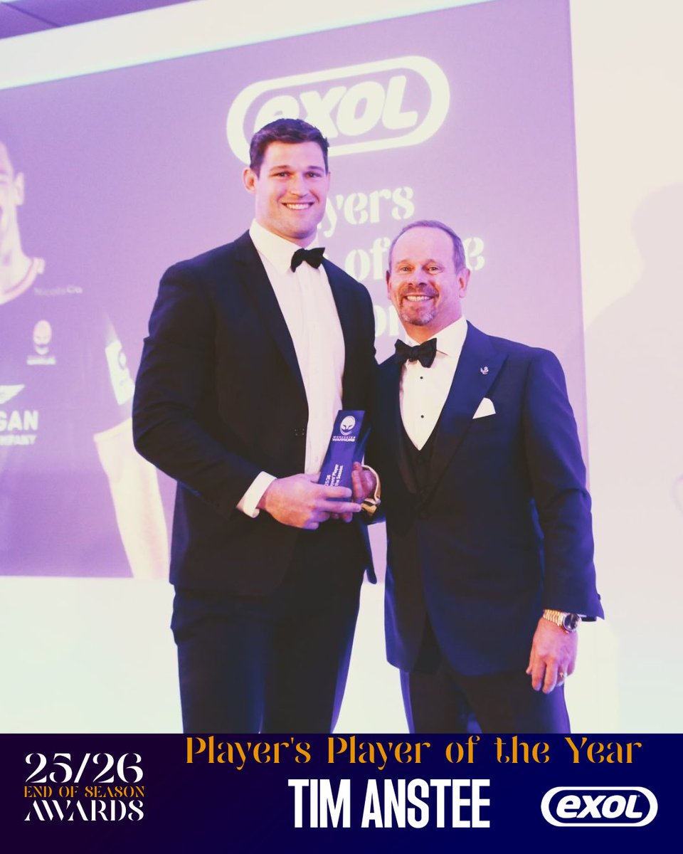 WorcsWarriors's tweet image. 𝐏𝐥𝐚𝐲𝐞𝐫𝐬’ 𝐏𝐥𝐚𝐲𝐞𝐫 𝐨𝐟 𝐭𝐡𝐞 𝐘𝐞𝐚𝐫

For the evenings final award, the Players’ Player of the Year sponsored by @ExolLubricants is Tim Anstee.

Congratulations Tim!

#COYW #WeBuiltTogether #NextLevel
