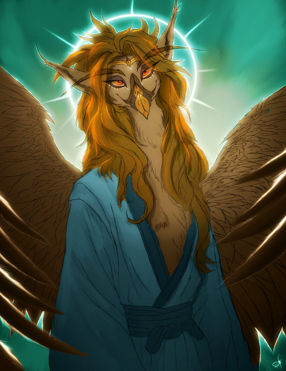 ZidaneMina's tweet image. "In the core of my malice, a flicker of shame,
A longing to warm, not to murder with flame"

#avian #phoenix #reborn #furryart #anthroart #avianart #anthroavian #aviancharacter #zidanemina #bismark #bird #zidanemina #artist #art #artwork